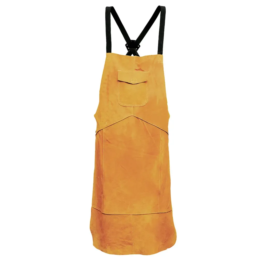 SW10 - FR Leather Welding Apron Tan