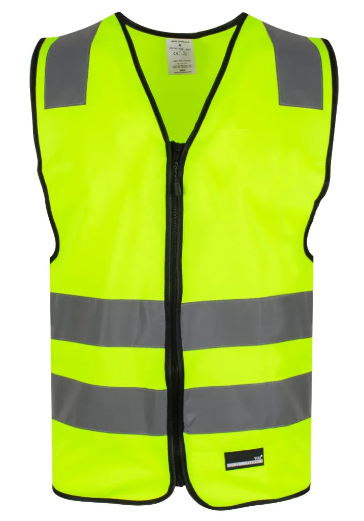 [9045 Uppsala Safety Yellow-S] 9045 Uppsala Safety Yellow vest hi-viz (S)