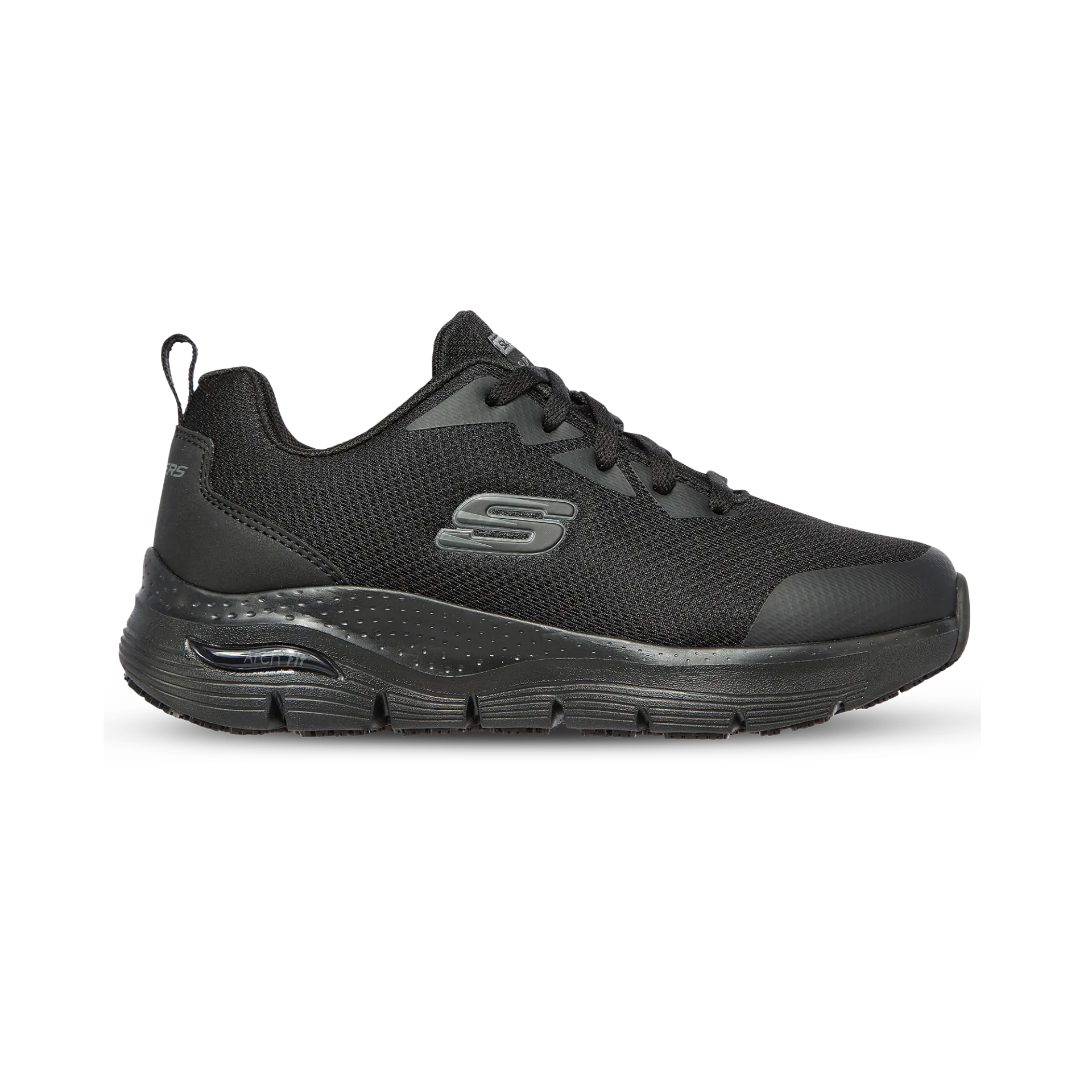 Skechers Arch Fit Work Shoe W Black -non safety (001)