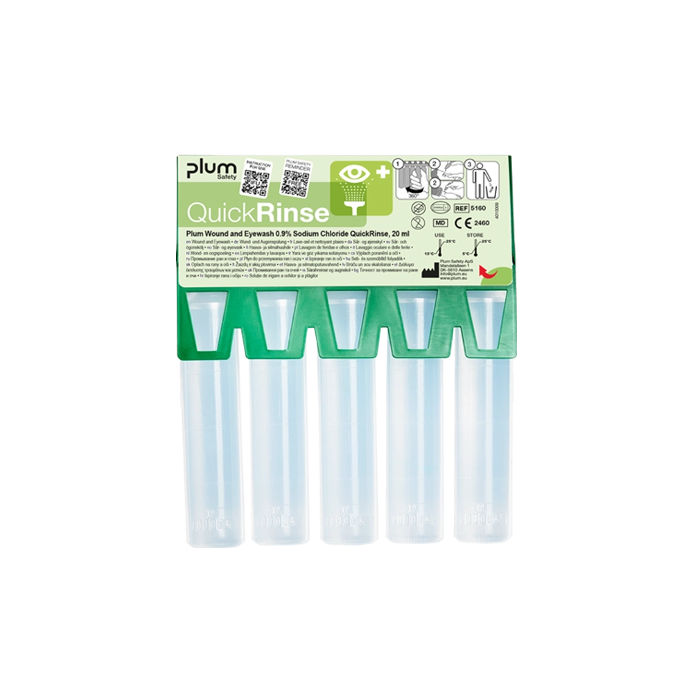 5160 Plum Wound and Eyewash 0.9% Sodium Chloride QuickRinse