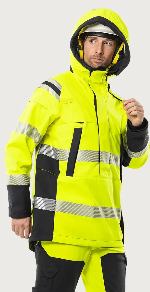 300561-171 Flamestat high vis stretch softshell anorak
