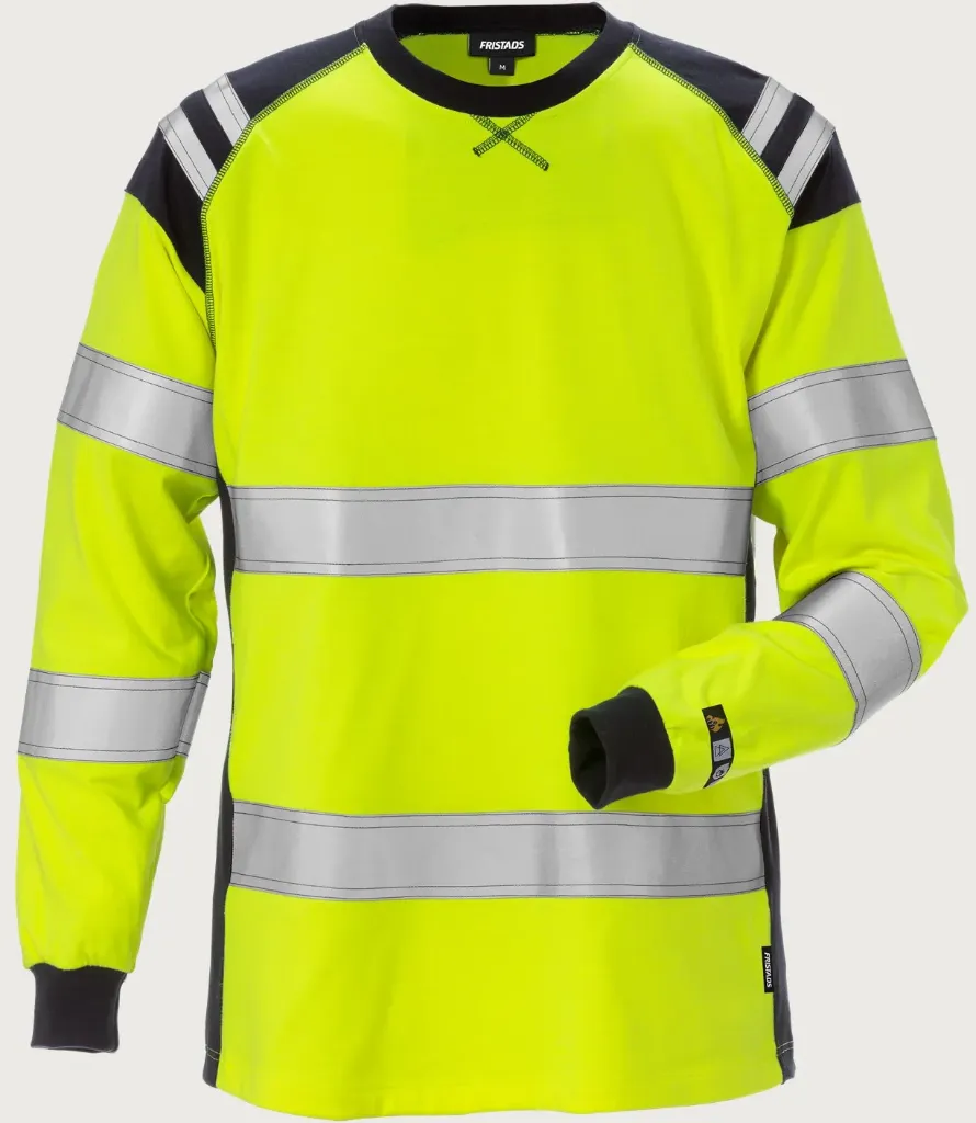 [129522-171-S] 129522-171 Flamestat high vis long sleeve t-shirt woman class 3 7097 TFLH (S)
